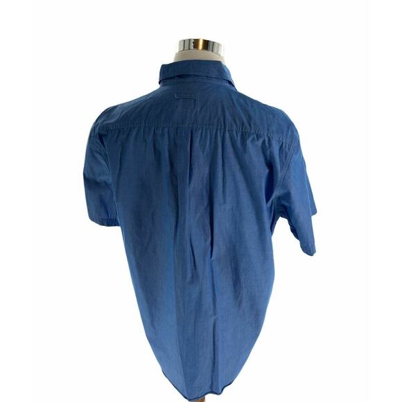 Boston Traders Shirt Mens 2XL Short Sleeve Chest Pocket Button Up Casual Preppy - Picture 4 of 7